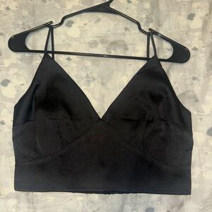 Black Satin top